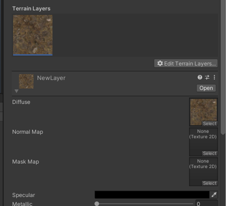 terrain layer unity